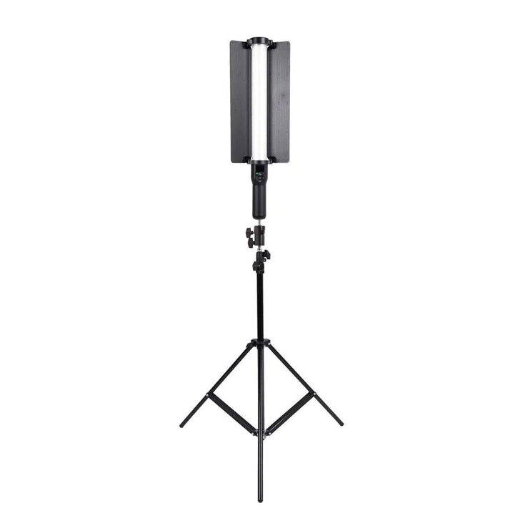 Bundle | 1 x Godox LC500R RGB LED Light Stick | 1 x Studio light stand support for professional video lighting.