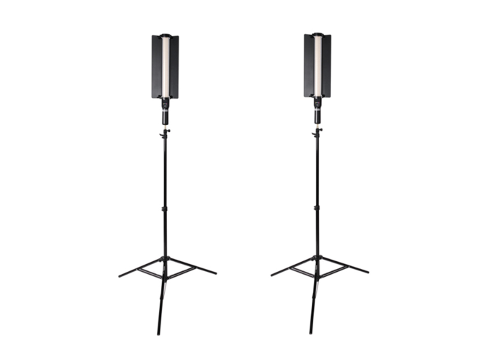 Bundle | 2 x Godox LC500R RGB LED Light Stick | 2 x Studio Light stand support for professional cinematography.