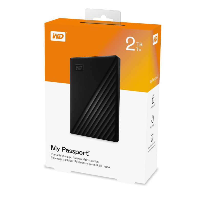 WD 2TB My Passport USB 3.2 Gen 1 External Hard Drive for portable photography backup at Camera Stuff Kenya.