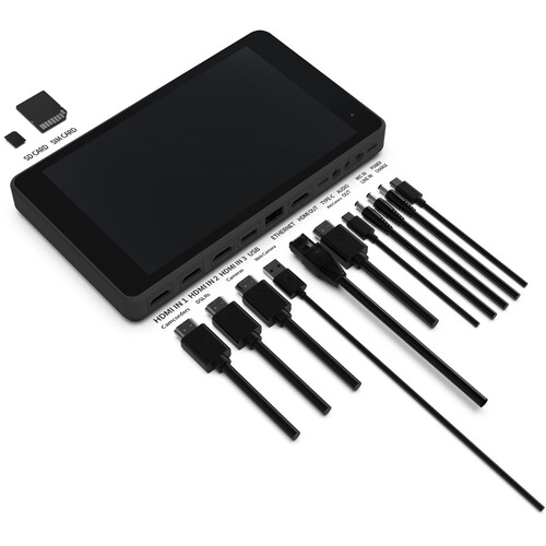 YoloLiv YoloBox Pro multi-camera live streaming and switching system with touchscreen, HDMI inputs, and built-in encoder for professional broadcasts.