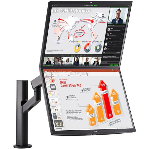 Ergo Dual 27-inch QHD Computer Monitor - Image 2