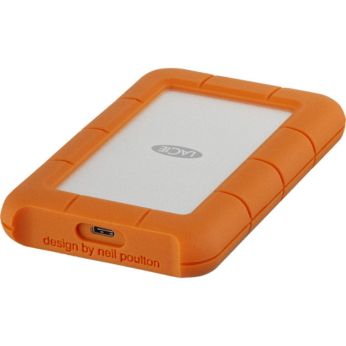 LaCie 2TB External HardDrive 2TB Storage Capacity USB-C 3.2 Gen 1 Interface Up to 130 MB/s Data Transfer Speed Bus Powered Rugged Protection Includes USB-C 3.2 Gen 1 Cable Includes 2-Years Data Recovery Services Windows & Mac Compatible