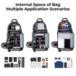 Golden K&F Concept Camera Sling Bag with a 10-liter capacity, designed for carrying camera equipment securely and stylishly.