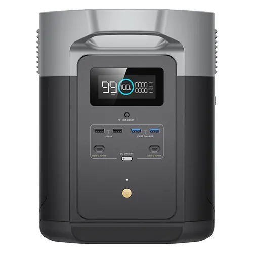 EcoFlow DELTA Max 1600 portable power station with 1.6kWh capacity, solar-compatible, for home backup or outdoor adventures.