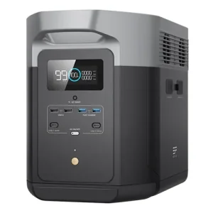 EcoFlow DELTA Max 1600 portable power station with 1.6kWh capacity, solar-compatible, for home backup or outdoor adventures.