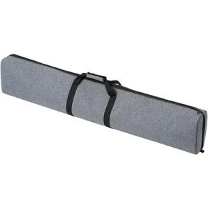 Black heavy-duty carrying case for C-stand with padded interior and reinforced handles." "Durable padded transport case for C-stand and grip equipment.
