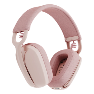 Logitech Zone Vibe 100 Bluetooth Headset, a lightweight wireless headset with a sleek design, ideal for work and calls.