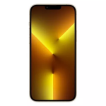 "Gold iPhone 13 Pro Max with 6.7-inch Super Retina XDR display, triple 12MP rear cameras, and 256GB storage, showcased on a clean background."