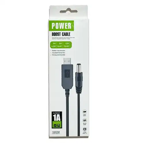 "12V USB Power Cable for DSLR Cameras in Kenya - Converts 5V to 12V for Extended Filming"