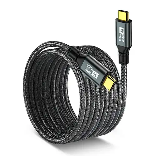 USB3.2 Thunderbolt PD 8K Video 20Gbps PD 100W Type C USB-C Cable Kenya - High-speed data transfer cable for DSLR cameras, GoPro, and MacBook Pro at CameraStuff Kenya