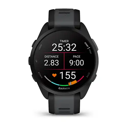The Garmin Forerunner 165 Kenya edition with AMOLED display at Camera Stuff Kenya.