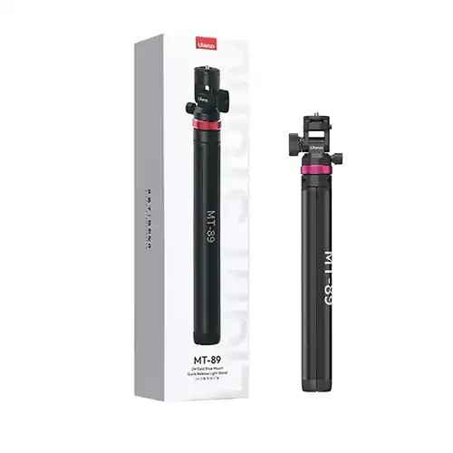 ULANZI MT-89 Extendable Tripod Aluminum, 82" Portable Adjustable Light Stand with 1/4" Screw Quick Release, Camera Phone Tripod for Camera Video Light Smartphone, Lightweight for Travel,Up Load 2.2LBS Ulanzi MT-89 Quick-Release Light Stand Kenya with cold shoe mount for camera accessories