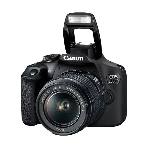 Pre-owned Canon EOS 2000D DSLR camera kit with 18-55mm lens from a certified camera store kenya