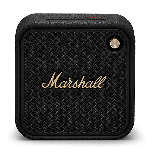 marshall-willen-ii-speaker-camera-stuff-kenya Marshall Willen II speaker in black and brass shown with camera gear at Camera Stuff Kenya
