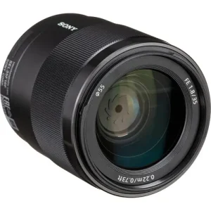Sony FE 35mm f/1.8 Lens As a wide-angle, this lens excels in a variety of situations, from street shooting to landscapes to travel, and the f/1.8 maximum aperture suits working in available lighting and benefits controlling depth of field.