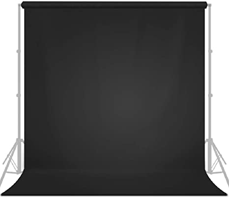 Muslin Photography & Video Background (Black, 3m x 6m) - Image 2