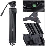 Kingjoy VT-2500 Heavyduty Professional Video/Camera Tripod Kit - Image 2
