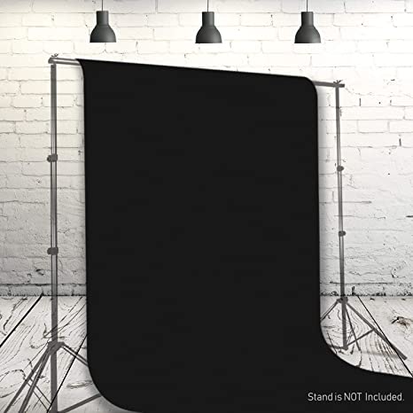 Muslin Photography & Video Background (Black, 3m x 6m) - Image 3