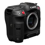 Canon EOS C70 RF-Mount Cinema Camera with a compact design, 4K 120p recording, Dual Pixel AF, and built-in ND filters. Ideal for filmmakers and content creators in Kenya.