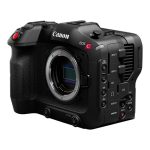Canon EOS C70 RF-Mount Cinema Camera with a compact design, 4K 120p recording, Dual Pixel AF, and built-in ND filters. Ideal for filmmakers and content creators in Kenya.