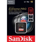 SanDisk 32GB Extreme PRO UHS-I SDHC Memory Card for DSLR cameras