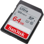 SanDisk 64GB Ultra UHS-I SDXC memory card front view Kenya