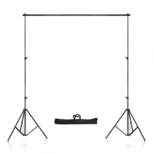 Adjustable Background Support Stand Photo Backdrop Crossbar Kit (2mx3m)