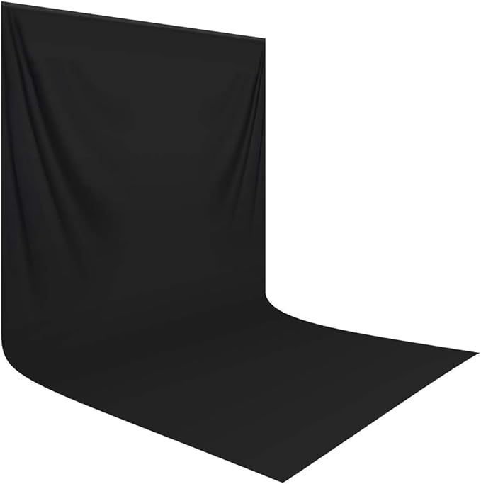 Muslin Photography & Video Background (Black, 3m x 6m) - Image 5