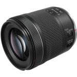 Canon EOS RP full-frame mirrorless camera with RF 24-105mm f/4-7.1 IS STM lens, displayed on a table with accessories.