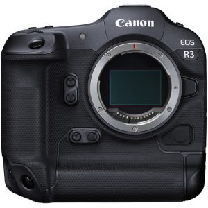 Canon EOSR3 Mirrorless Camera Canon EOS R3 Mirrorless Camera with a high-resolution sensor, advanced autofocus, and ergonomic design, ideal for professional photography and videography.