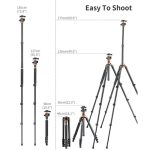 K&F Concept SA254M2 DSLR Camera Tripod with Monopod - Image 5