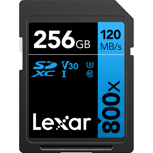 Lexar 256GB High-Performance 800x UHS-I SDXC Memory Card (Blue) - Image 3