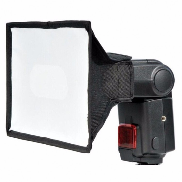Portable Rectangular Mini-Soft Box for speedlites (17x15cm/7"x 6" ) - Image 2