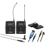 Sennheiser EW 112P G4 wireless lavalier microphone system mounted on a camera, ideal for filmmakers and content creators in Kenya.