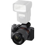 Sony a7 III full-frame mirrorless camera with 24.2MP sensor, 4K video, and 5-axis stabilization, shown with a 28-70mm lens.