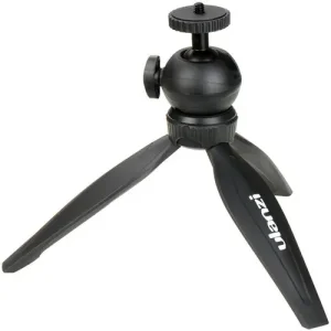 The MT-03 Mini Tripod from Ulanzi Is a general-purpose tripod with a single-action adjustable ball head and a threaded 1/4"-20 camera mount. The locking handle disengages for the articulation of the ball, and it enables you to place your camera at a 90° angle. The ABS plastic tripod is ideal for macro or tabletop photography, and its legs fold, which makes it lightweight and portable, to fit comfortably inside your camera bag.