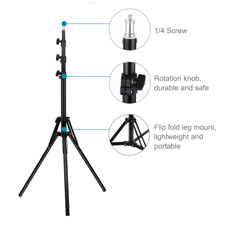 Aluminium Light Stand for Photography Studio Equipment Lighting (1.8m) - Image 6