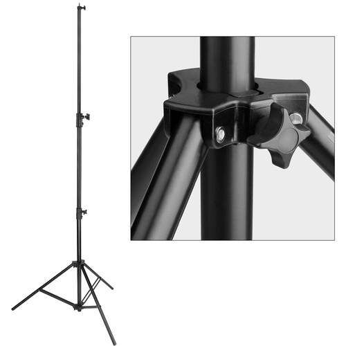REFLEX 7ft 3in Aluminium Light Stand - Compact Twist-Lock Stand For Studio Flash, Softboxes & Cameras