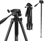 Kingjoy VT-880 2 In 1 Portable Aluminium Alloy Camera Tripod Monopod - Image 3