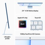 Apple 24" iMac with M1 Chip (Mid 2021, Blue) - Image 4