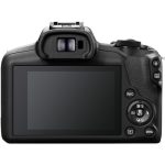 Canon EOS R100 mirrorless camera with RF-S 18-45mm f/4.5-6.3 IS STM lens, perfect for vlogging, travel, and photography. Available at Camera Stuff Kenya.