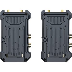 A compact wireless video transmission system, the Hollyland Cosmo C1, featuring SDI and HDMI connectivity for seamless video streaming between cameras and monitors.