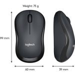 Logitech M220 SILENT Wireless Mouse (Black) - Image 3