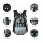 Multifunctional Large DSLR Camera Backpack K&F Concept 25L for Outdoor Travel Photography - Image 5