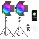 NEEWER 2 Pack RGB660 PRO LED Video Light Kit with stands and app control at Camera Stuff Kenya.