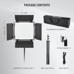 NEEWER 2 Pack RGB660 PRO LED Video Light Kit with stands and app control at Camera Stuff Kenya.
