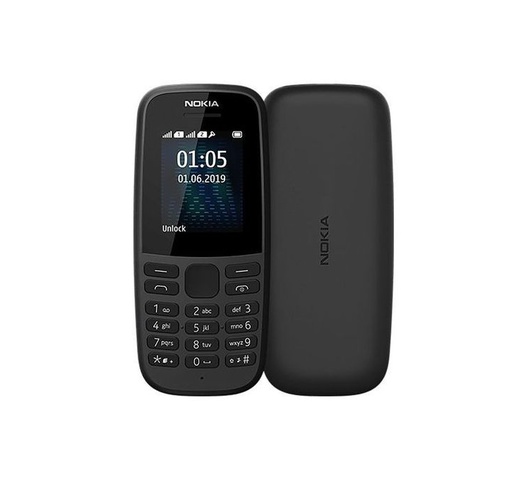 Nokia 105 Dual Sim Mobile Phone - Charcoal / Simba Blue / Cyan