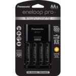 Panasonic eneloop Pro AA rechargeable batteries with 4-position charger, essential camera accessories for professionals in Kenya.