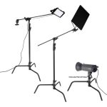 Studio Turtle Base Heavy Duty Boom C-Stand (Black) - Image 4