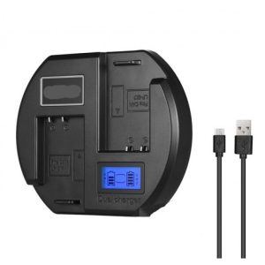 USB Fast Dual Travel Charger for Canon LP-E17 batteries